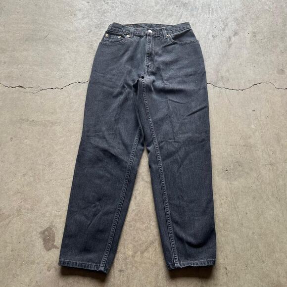 Levi's Denim - Vintage Black Levi’s 550 Tapered Jeans size 8 (26x27”)